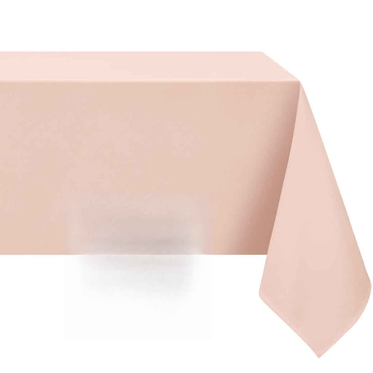 Softalker Rectangle Tablecloth, Waterproof Table Cloths Wrinkle Free Fabric Washable Polyester Table Cover for Dining Party Outdoor Camping Wedding - 60 x 84 inch, Black