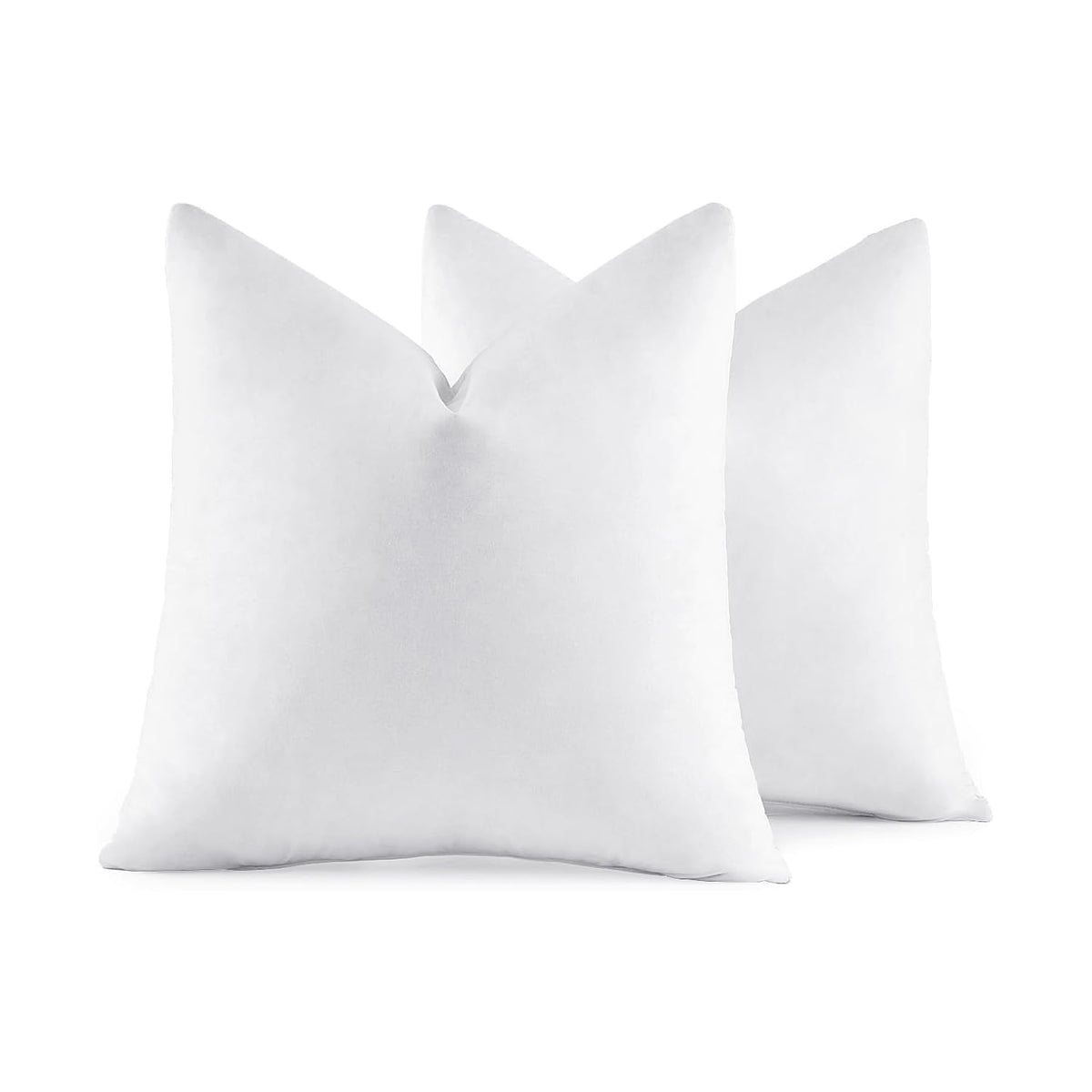 MIULEE 22x22 Pillow Inserts, Set of 2 Feather Down Throw Pillows