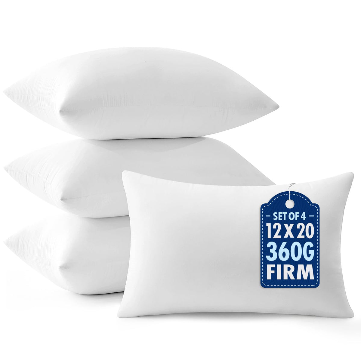MIULEE 20x20 Throw Pillows Inserts 2 Pack, Decorative Pillows for Couch Bed