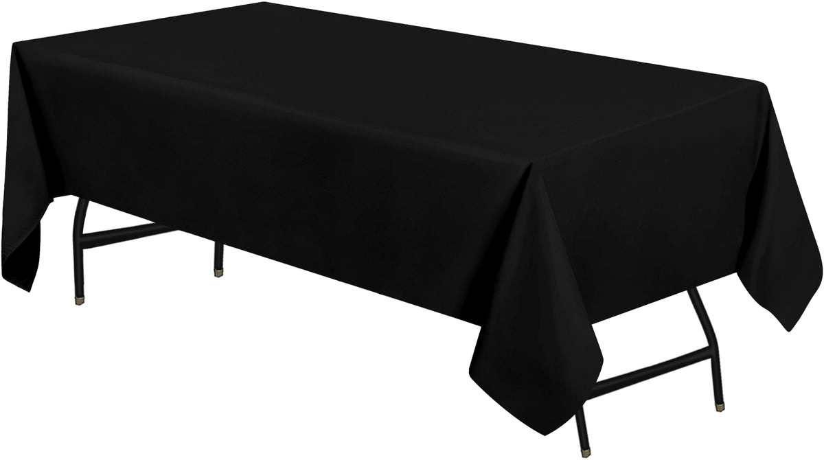 Utopia Kitchen Rectangle Table Cloth 2 Pack [60x102 Inches, White]