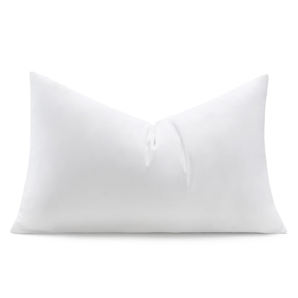 puredown® Feather Throw Pillow Inserts 22 x 22 (Pack of 2, White), Big Throw Pillows for Floor, Couch, Bed, Machine Washable