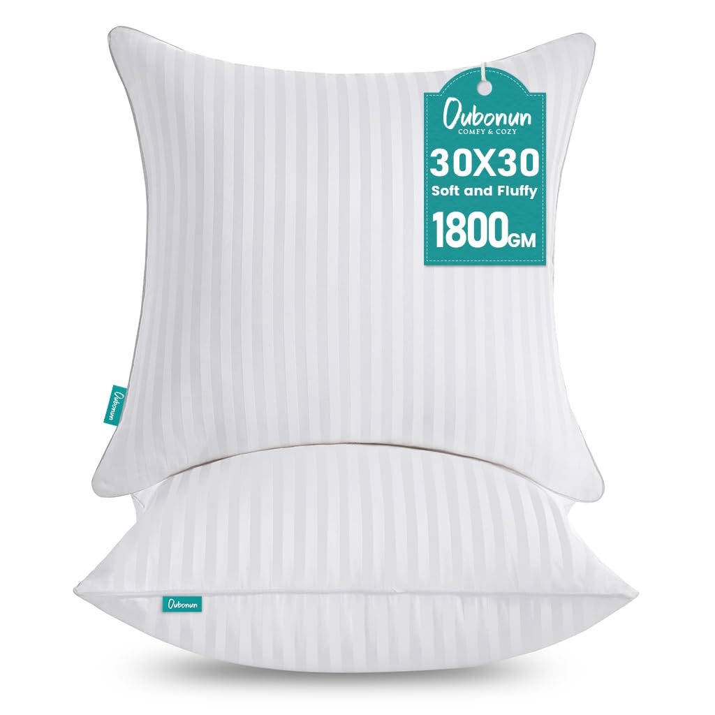 Oubonun 18 x 18 Throw Pillow Inserts Set of 2