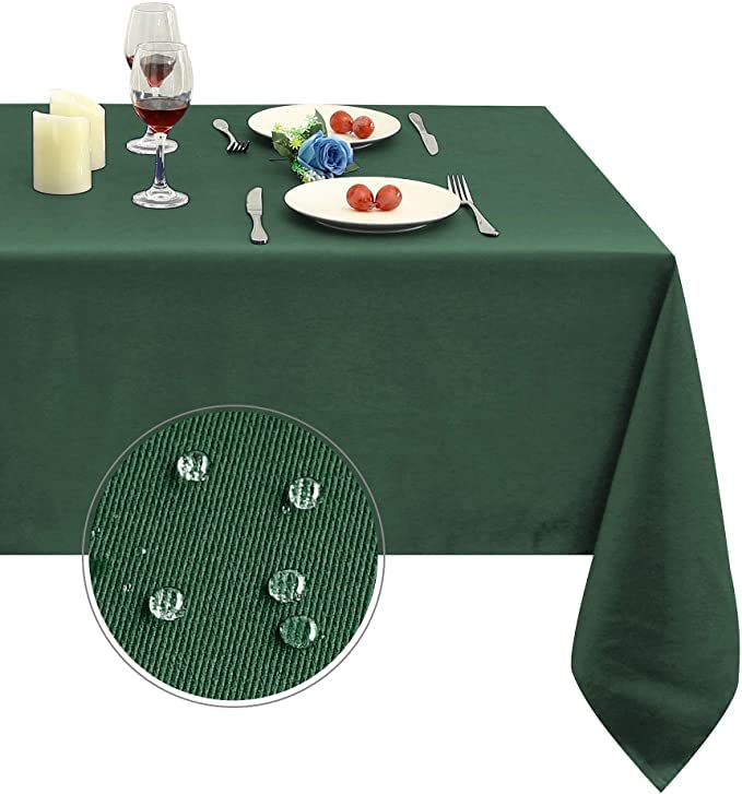 Obstal Rectangle Table Cloth, Navy Blue, 60 x 84 Inch