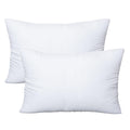 OKBA Throw Pillows Insert Set of 2, with 100% Cotton Cover,Bed and Couch - Indoor Hotel Decorative Pillows, 20x20 in White Pillows Inserts