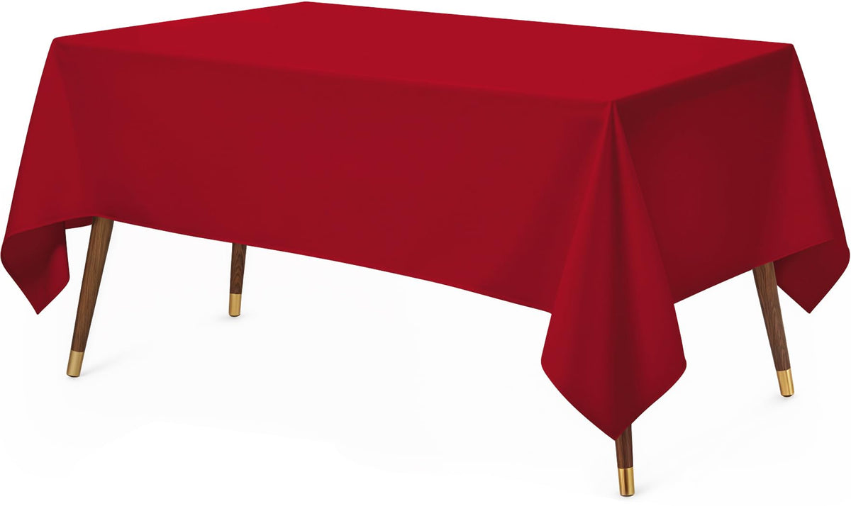 Utopia Kitchen Rectangle Table Cloth 2 Pack [60x102 Inches, White]