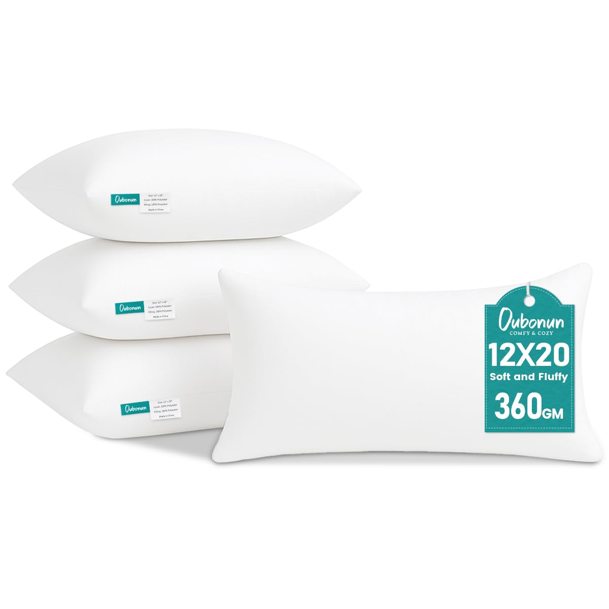 Oubonun 18 x 18 Throw Pillow Inserts