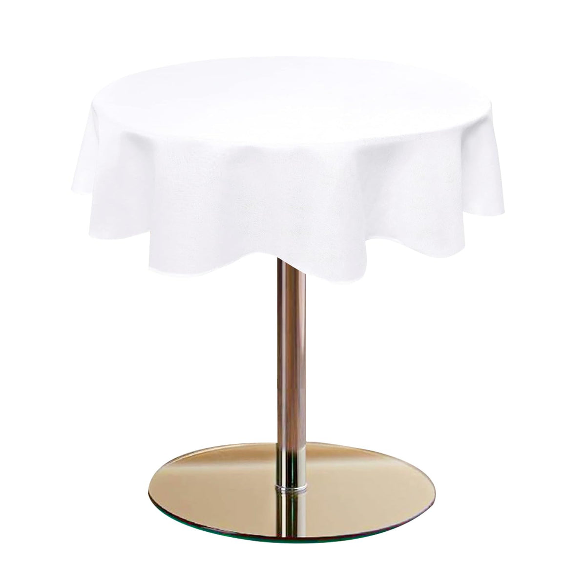 Hiasan Beige Faux Linen Rectangle Tablecloth 54 x 80 Inch for Dining Room