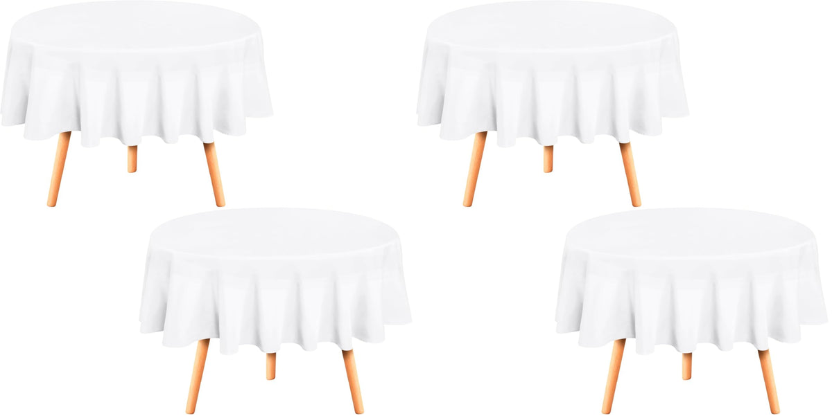 Utopia Kitchen Rectangle Table Cloth 2 Pack [60x102 Inches, White]