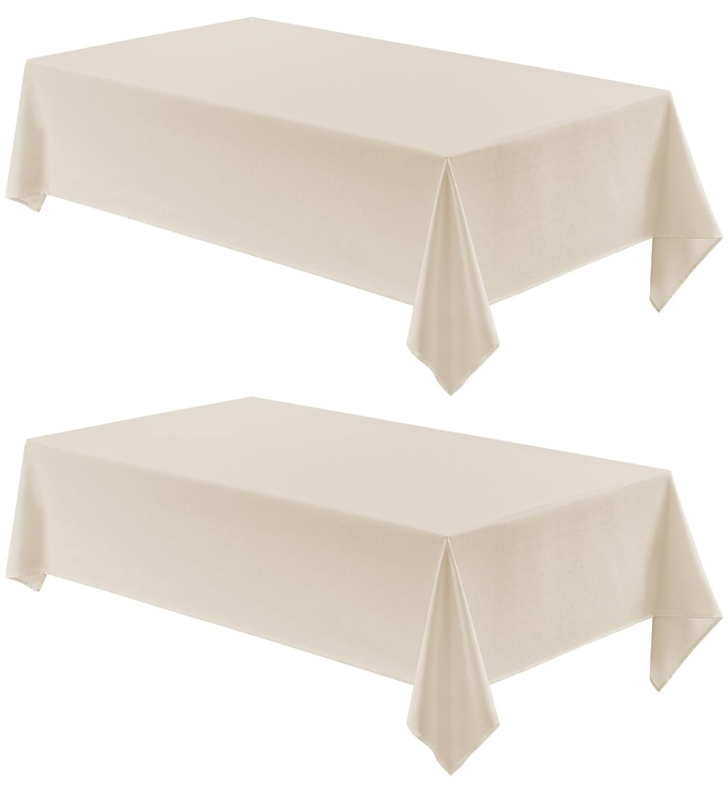 Veblandy Rectangle Tablecloth Waterproof Linen Textured Table Cloth Stain and Wrinkle Resistant Washable, Decorative Fabric Table Cover for Dining, Party and Camping (Sage Green, 52 * 70)