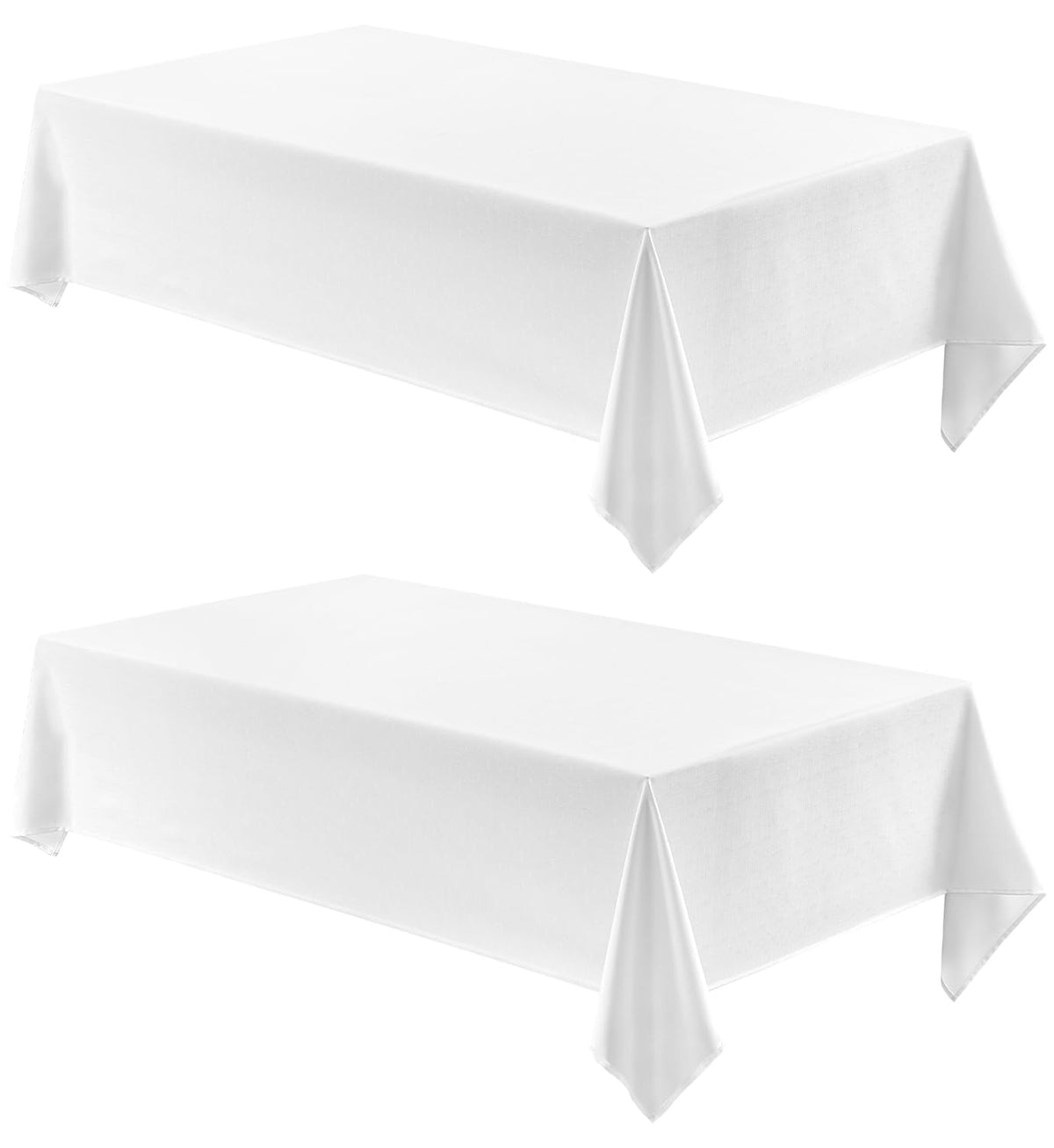 Veblandy Rectangle Tablecloth Waterproof Linen Textured Table Cloth Stain and Wrinkle Resistant Washable, Decorative Fabric Table Cover for Dining, Party and Camping (Sage Green, 52 * 70)