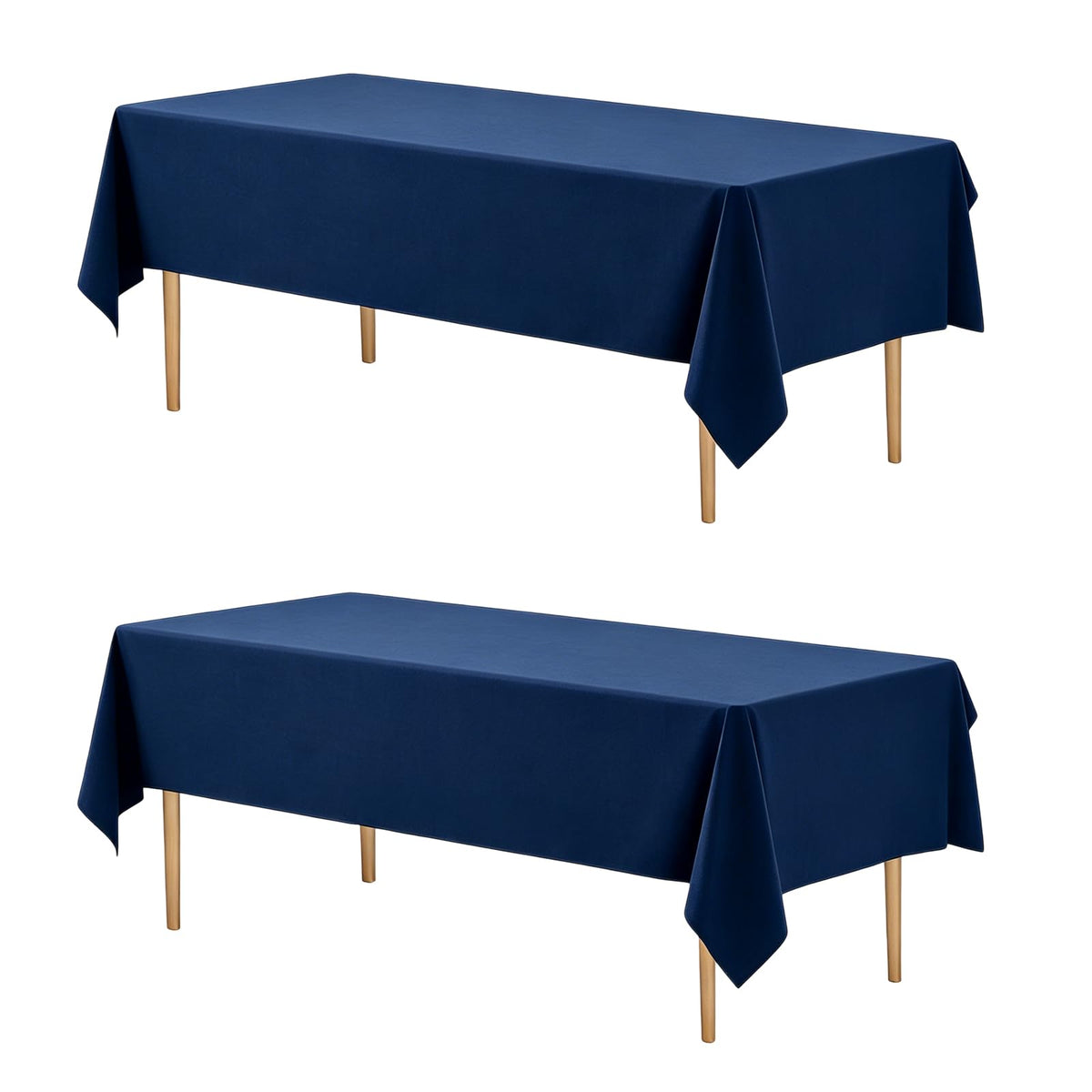 WIGENIUS 6 Pack White Table Cloth Rectangle 60X102 Inch Tablecloth Fit 6FT