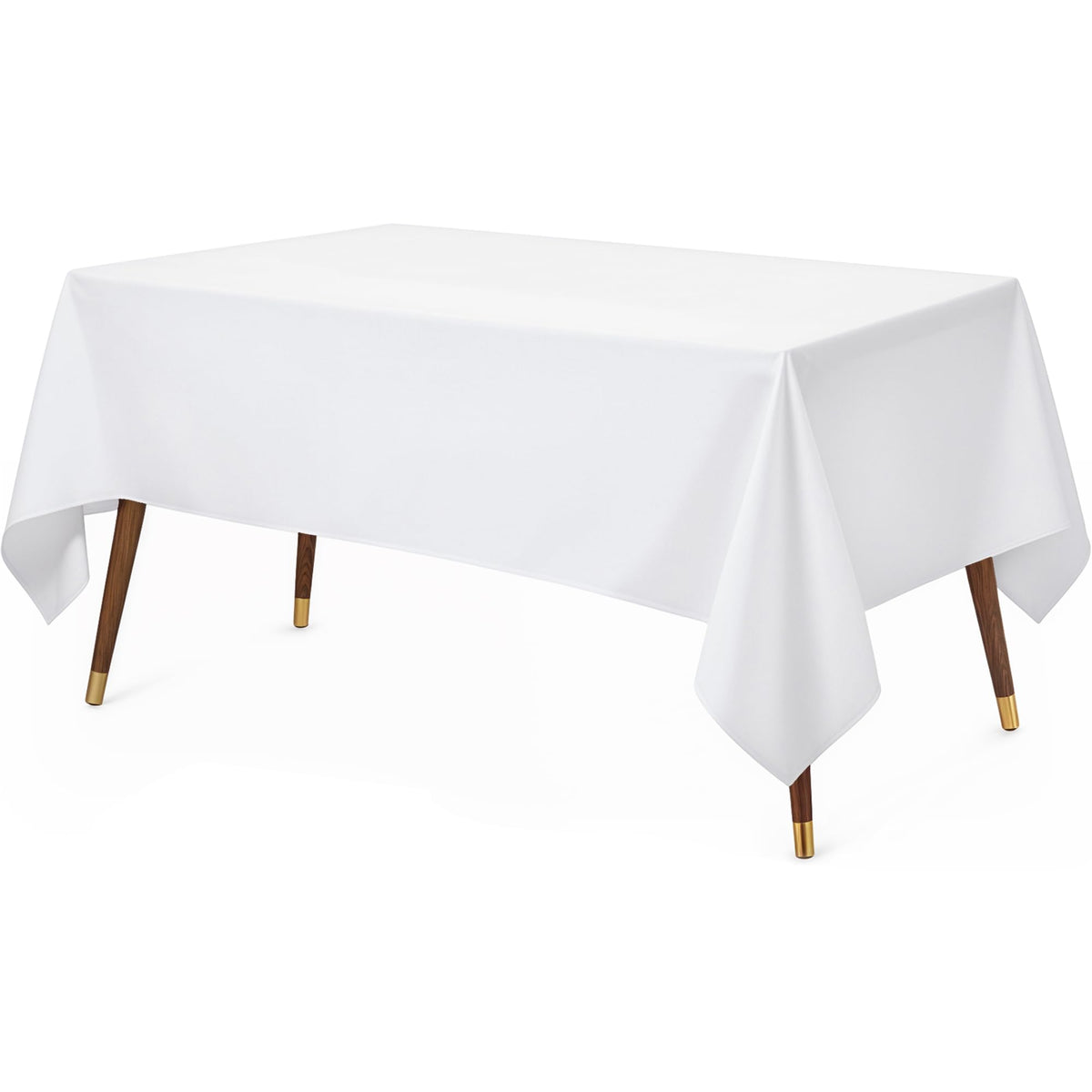 Utopia Kitchen Rectangle Table Cloth 2 Pack [60x102 Inches, White]