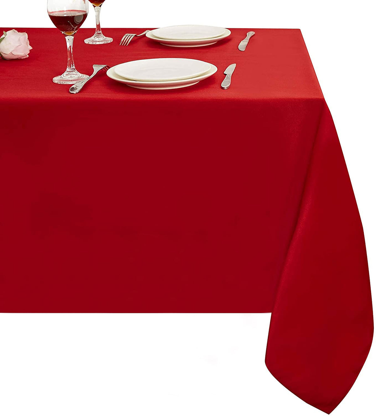 Obstal Rectangle Table Cloth, Navy Blue, 60 x 84 Inch