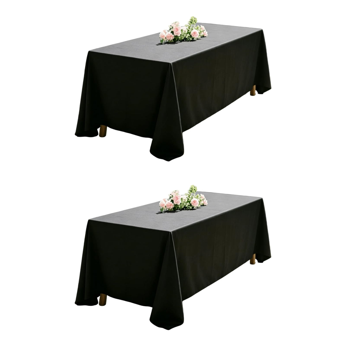 WIGENIUS 6 Pack White Table Cloth Rectangle 60X102 Inch Tablecloth Fit 6FT