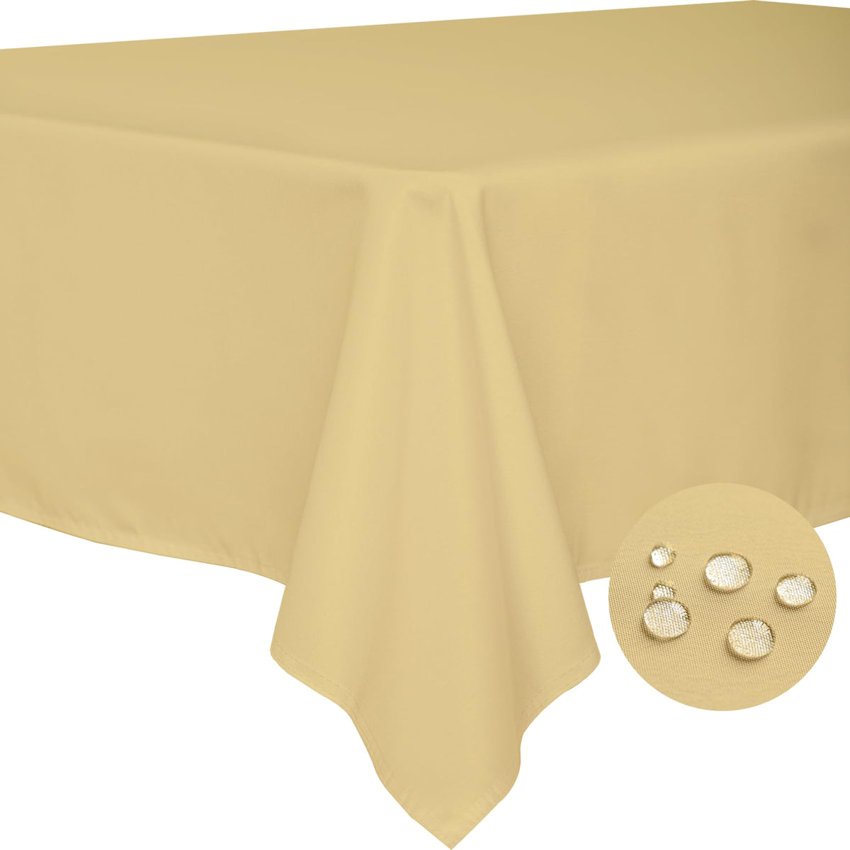 BYDOLL Table Cloth White 60x84 Inch Tablecloth for 6 Foot Rectangle Tables Outdoor Washable Wrinkle Free and Spillproof Polyester Tablecloth for Festival Camping Picnic Party Cover