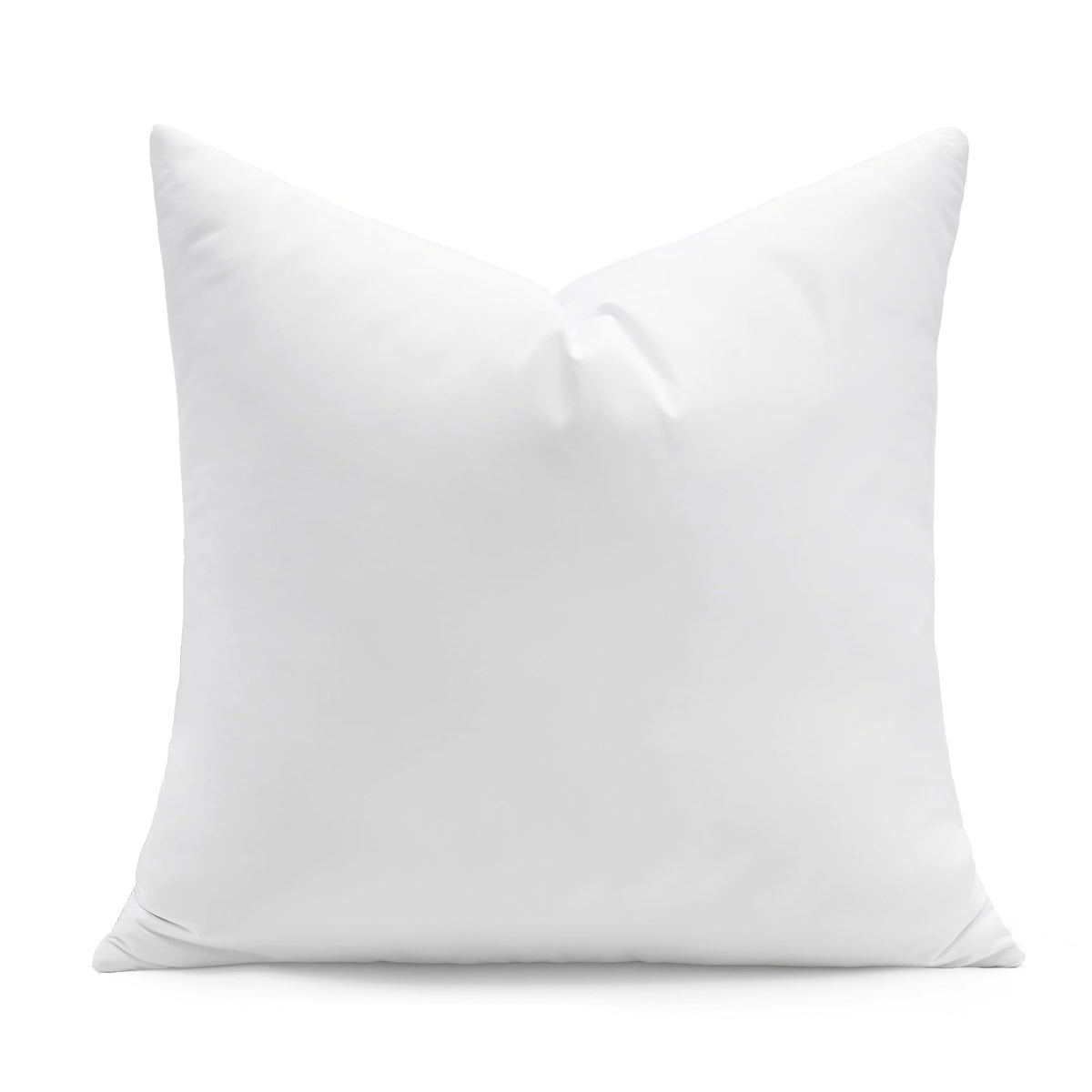 puredown® Feather Throw Pillow Inserts 22 x 22 (Pack of 2, White), Big Throw Pillows for Floor, Couch, Bed, Machine Washable