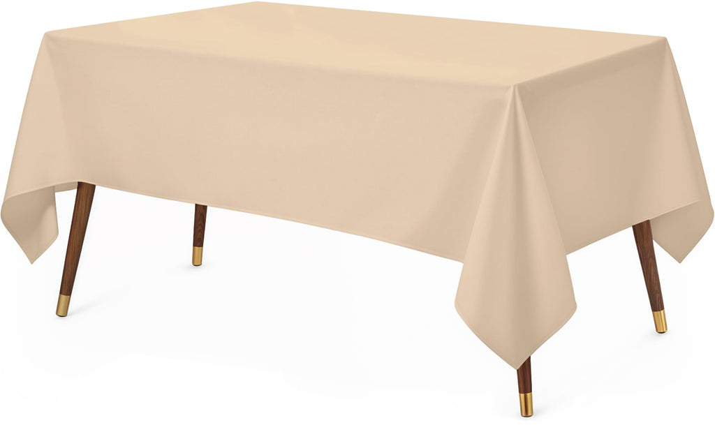 Utopia Kitchen Rectangle Table Cloth 2 Pack [60x102 Inches, White]