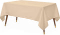 Utopia Kitchen Rectangle Table Cloth 2 Pack [60x102 Inches, White]