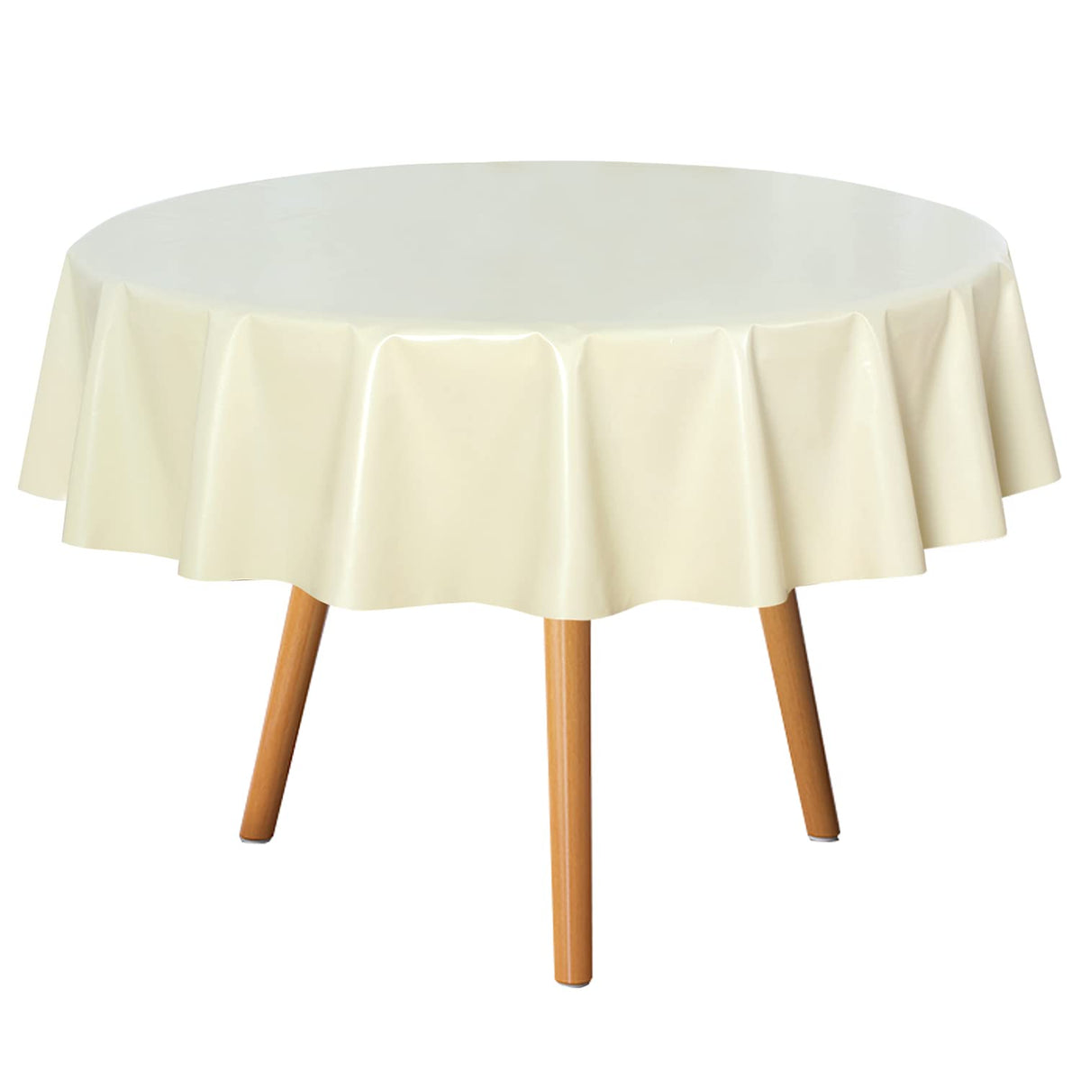 sancua Clear Plastic Table Cover Protector Waterproof Tablecloth 54x78 Inch