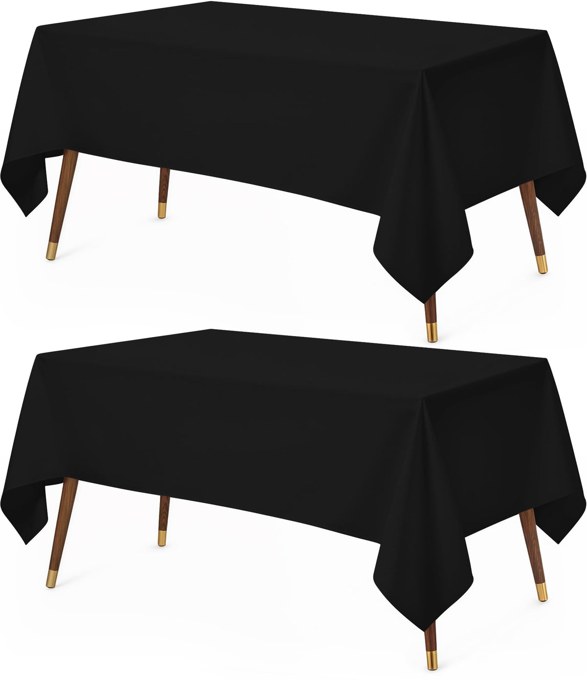 Utopia Kitchen Rectangle Table Cloth 2 Pack [60x102 Inches, White]