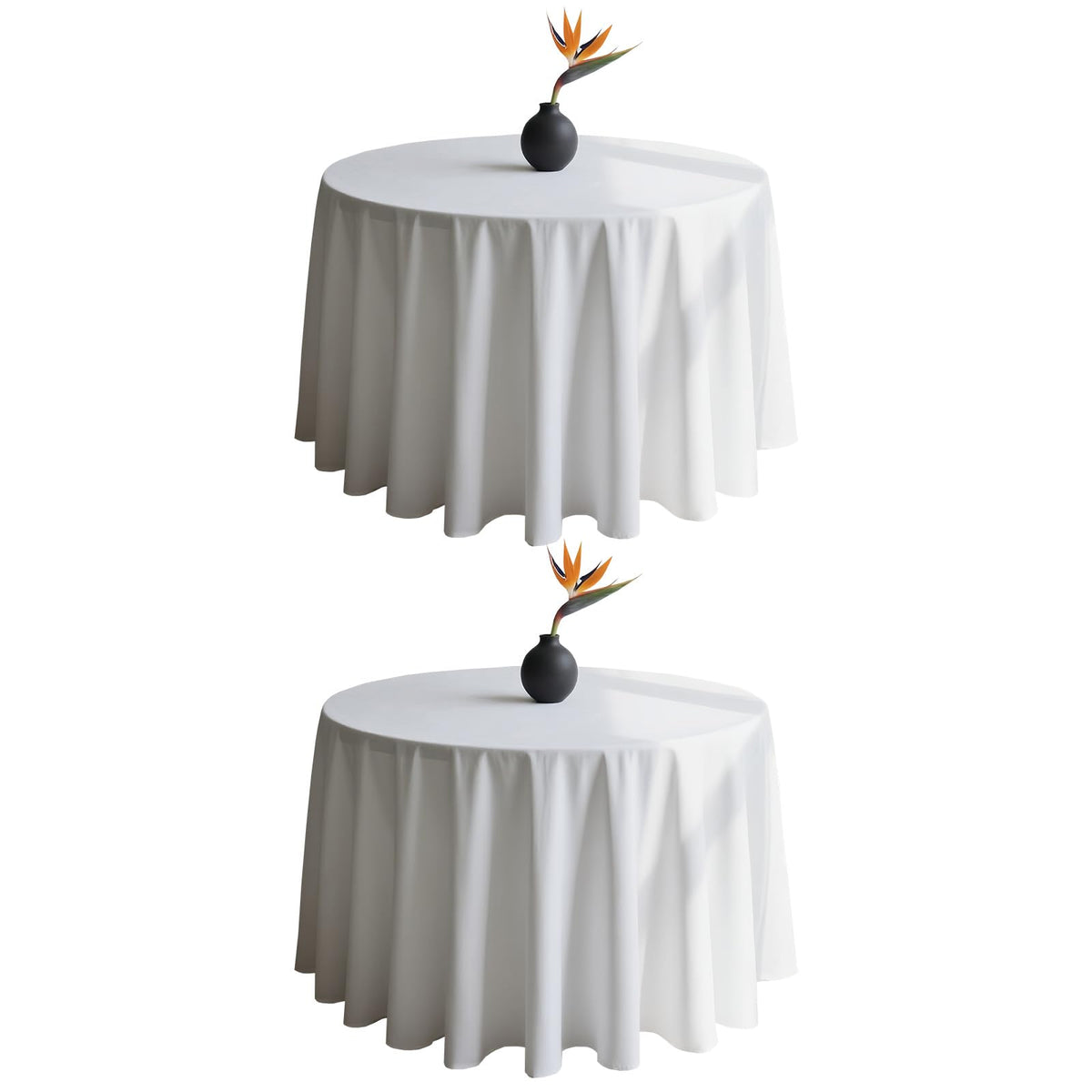WIGENIUS 6 Pack White Table Cloth Rectangle 60X102 Inch Tablecloth Fit 6FT