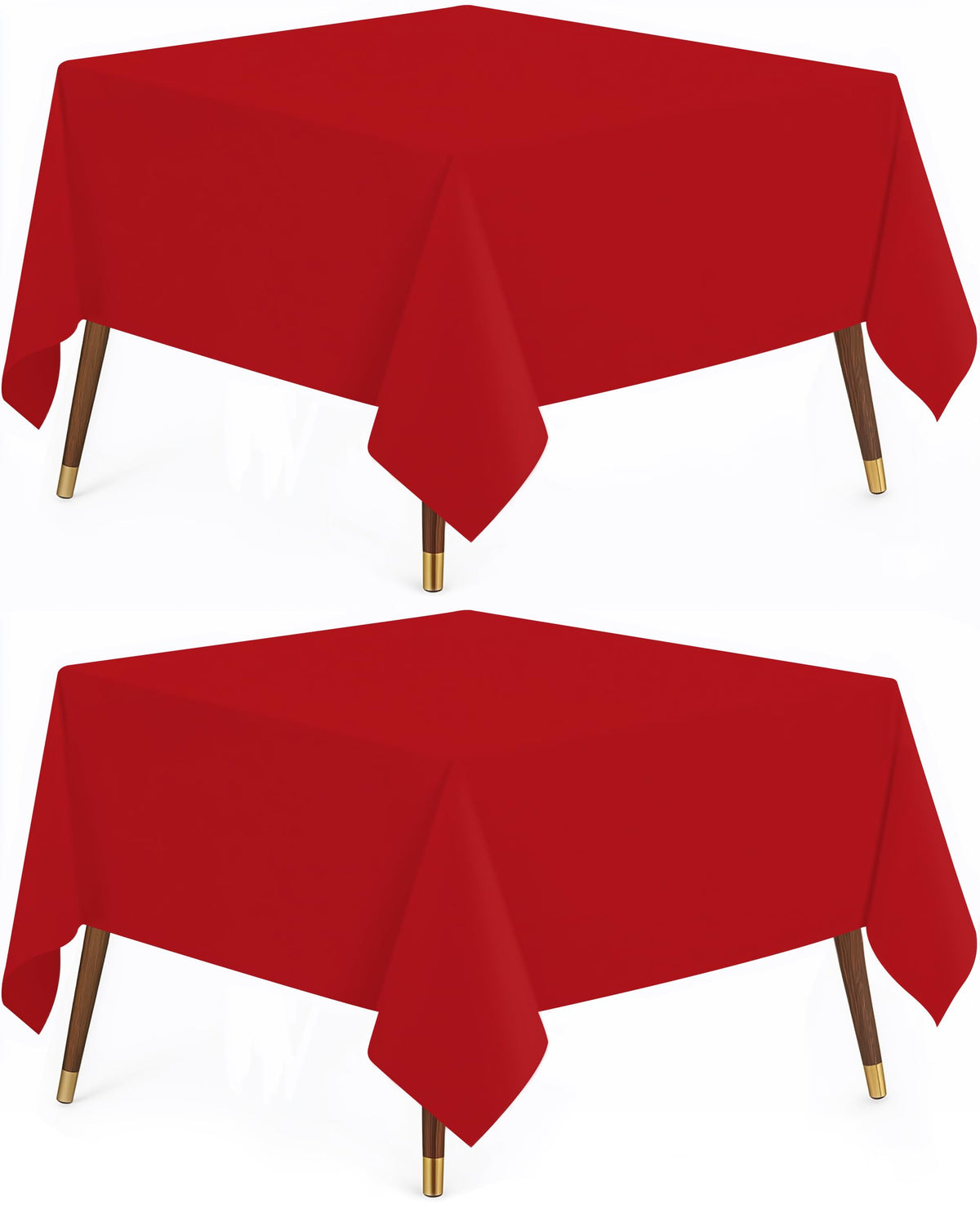 Utopia Kitchen Rectangle Table Cloth 2 Pack [60x102 Inches, White]