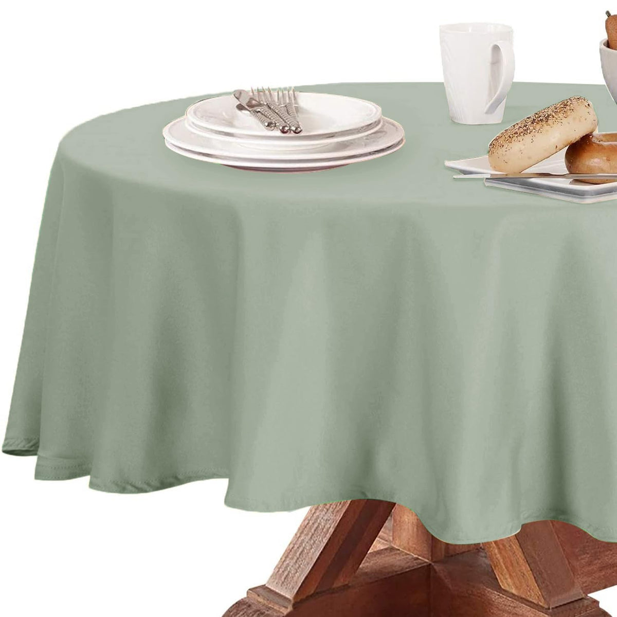 Obstal Rectangle Table Cloth, Navy Blue, 60 x 84 Inch