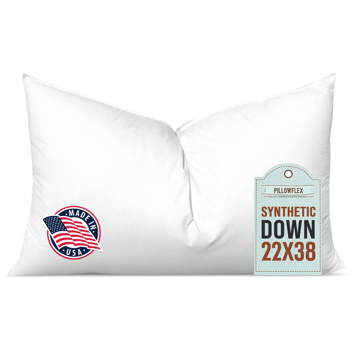 Pillowflex Synthetic Down Pillow Insert 24x24 in - Karate Chop Pillow