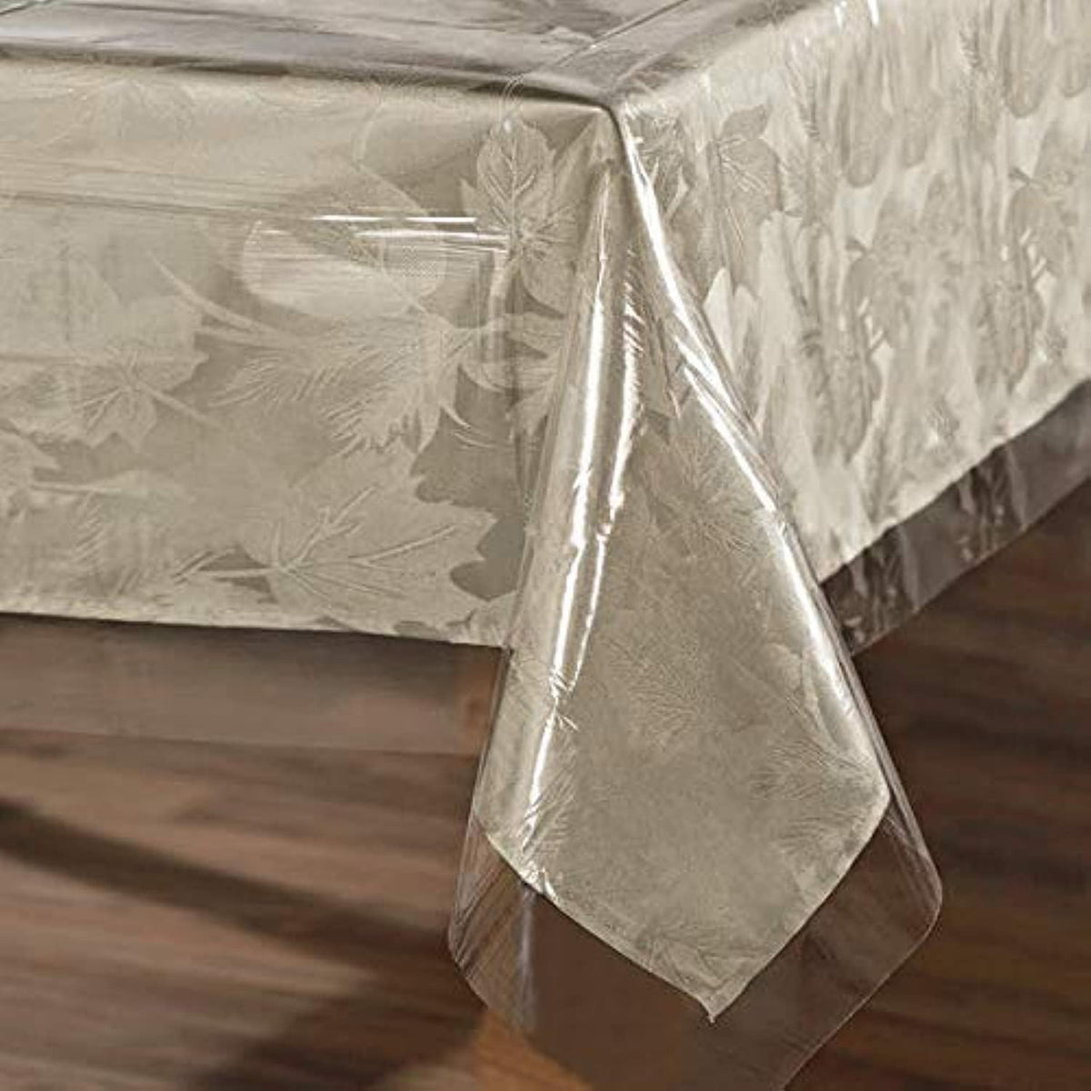 sancua Clear Plastic Table Cover Protector Waterproof Tablecloth 54x78 Inch
