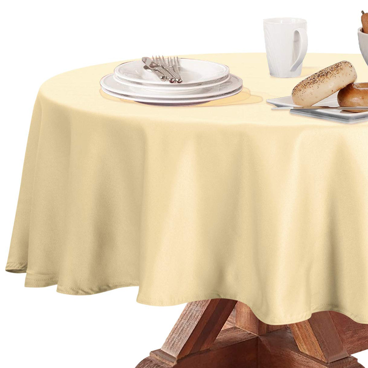 Obstal Rectangle Table Cloth, Navy Blue, 60 x 84 Inch
