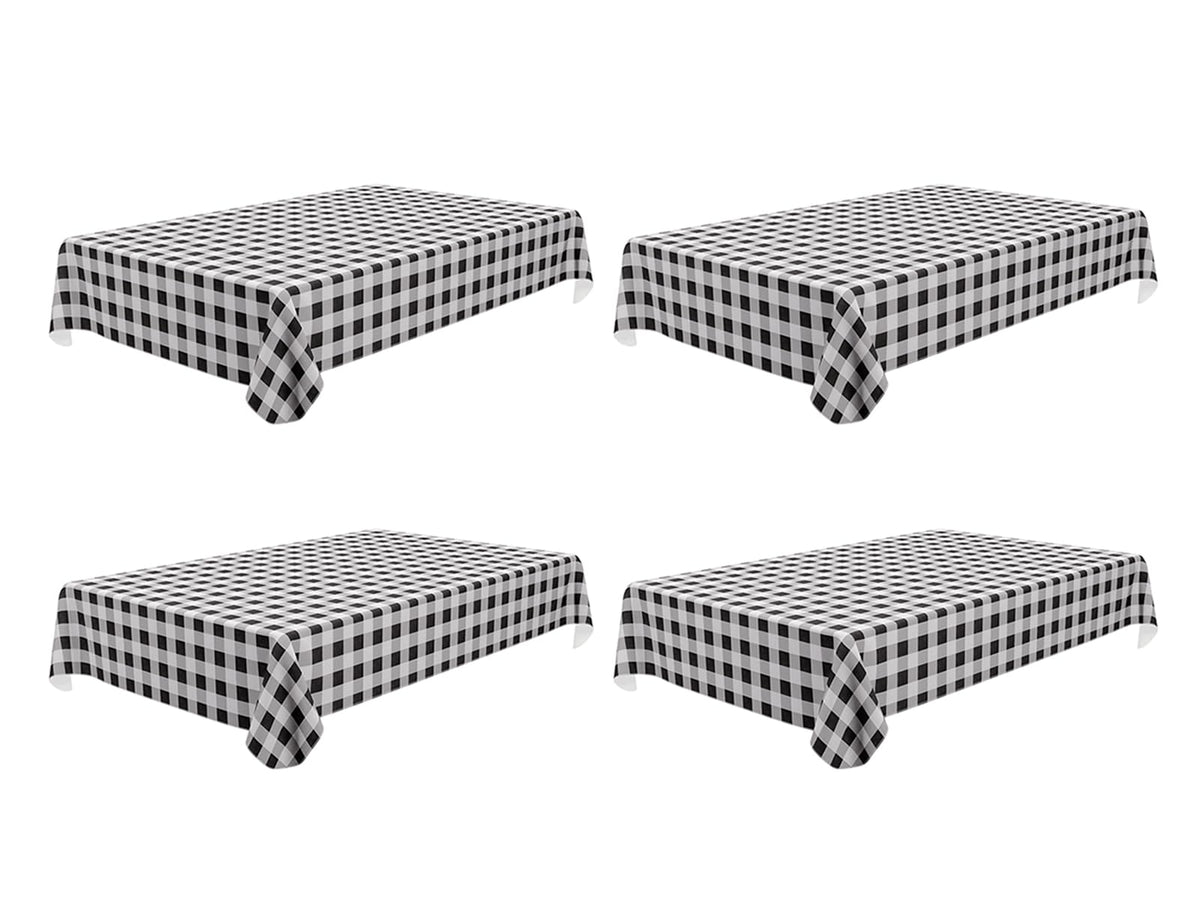 misaya Rectangular Waterproof Vinyl Table Cloth, Flannel Backed Tablecloth