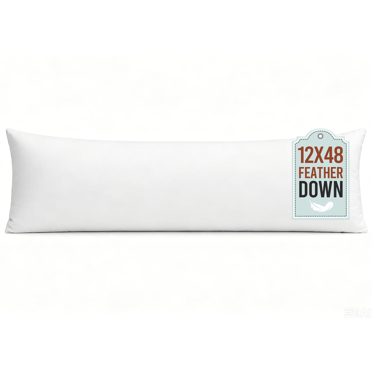 puredown® Feather Throw Pillow Inserts 22 x 22 (Pack of 2, White), Big Throw Pillows for Floor, Couch, Bed, Machine Washable