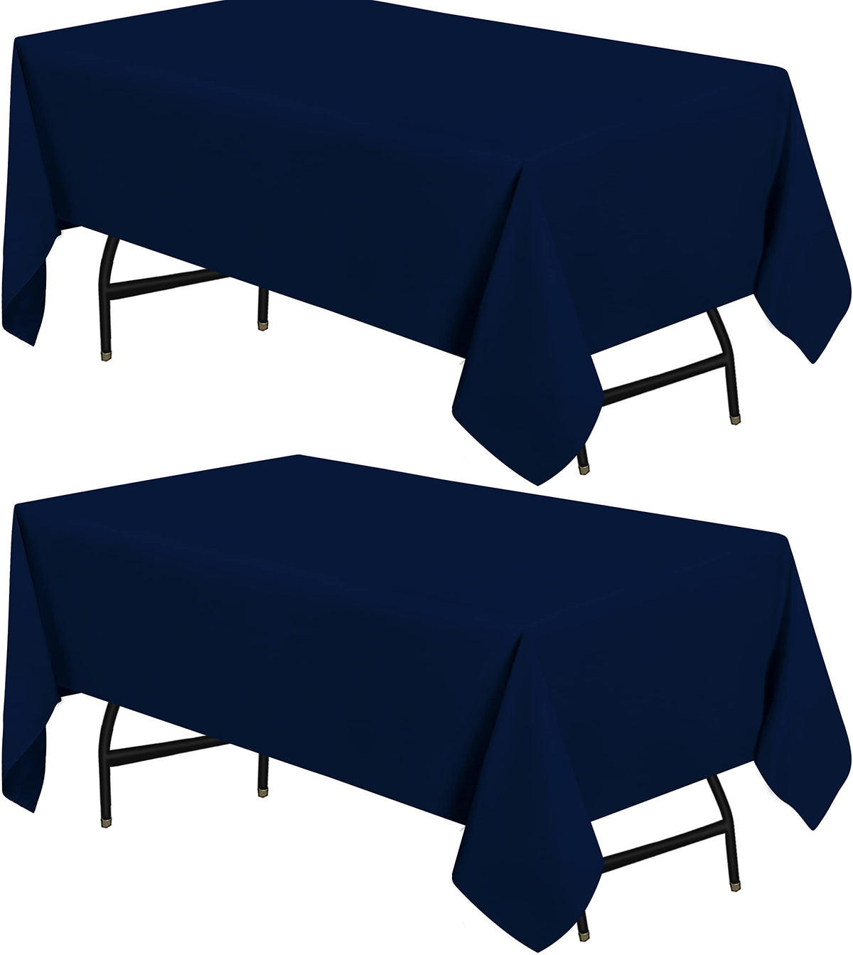 Utopia Kitchen Rectangle Table Cloth 2 Pack [60x102 Inches, White]