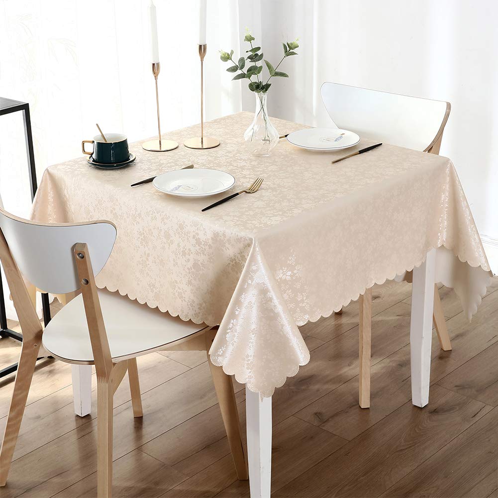 Smiry Rectangle Waterproof Heavy Duty Vinyl Tablecloths, 60 x 84 Inch