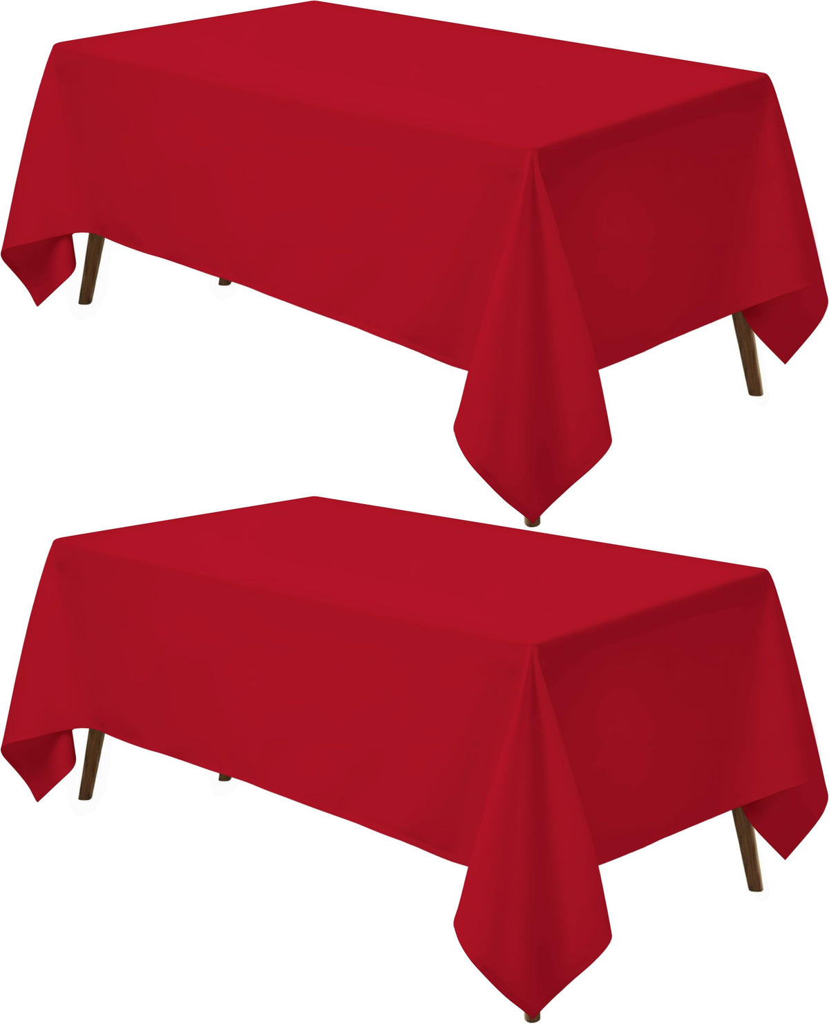 Utopia Kitchen Rectangle Table Cloth 2 Pack [60x102 Inches, White]