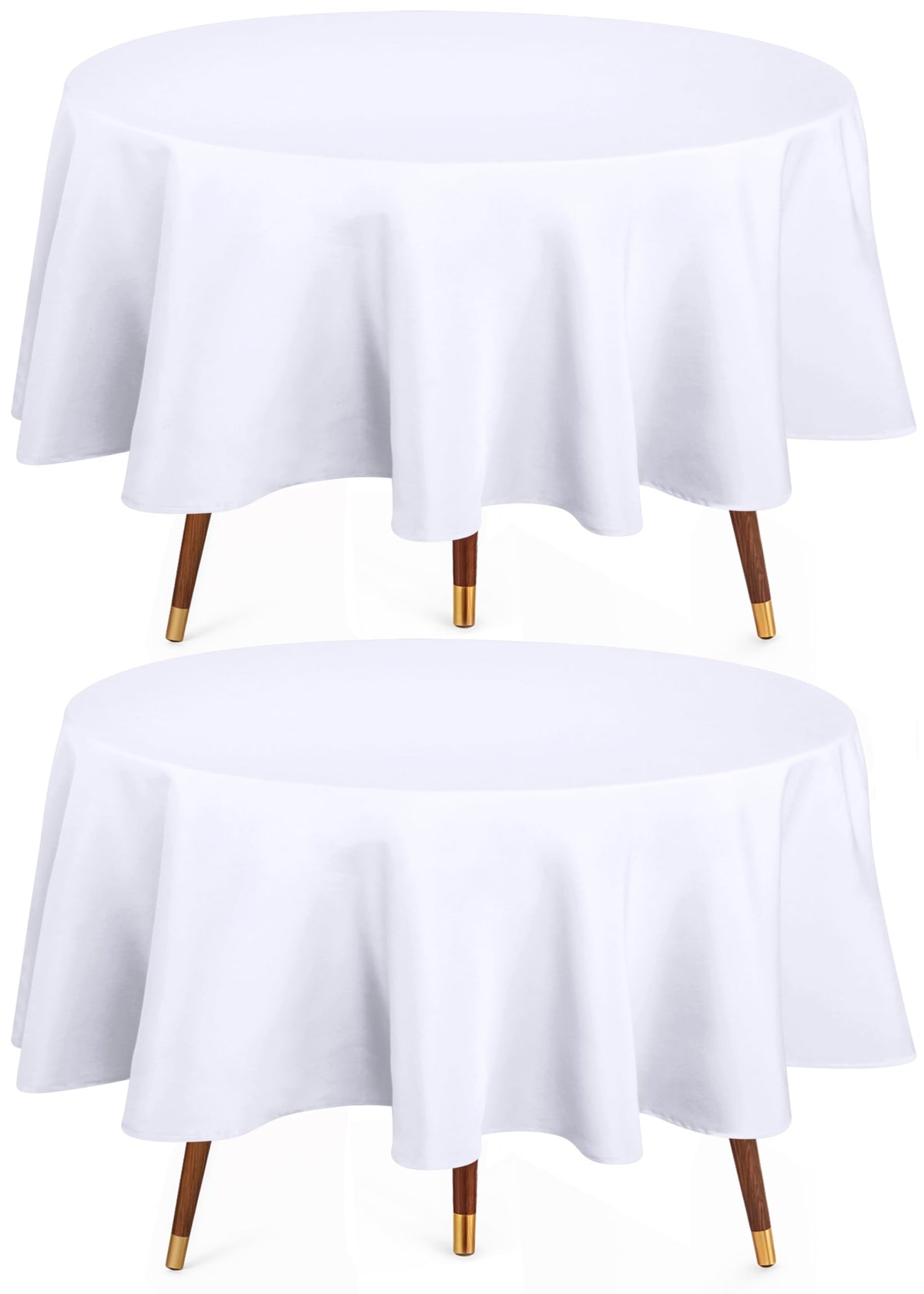 Utopia Kitchen Rectangle Table Cloth 2 Pack [60x102 Inches, White]