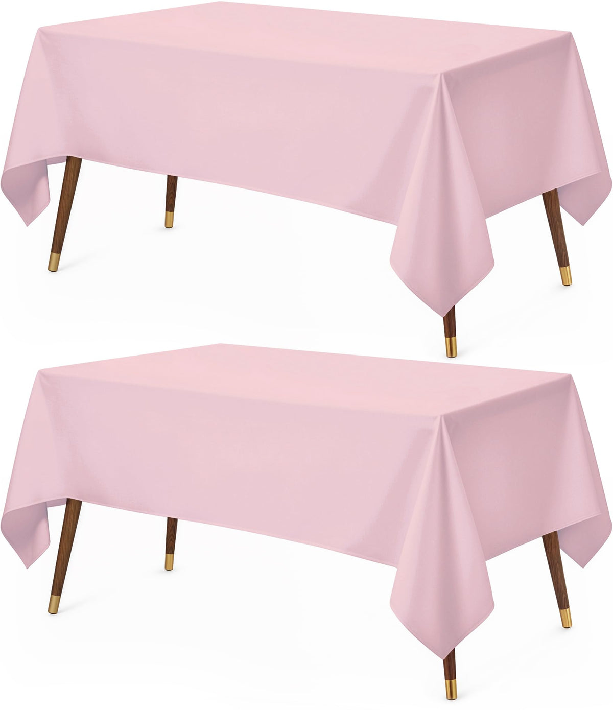 Utopia Kitchen Rectangle Table Cloth 2 Pack [60x102 Inches, White]