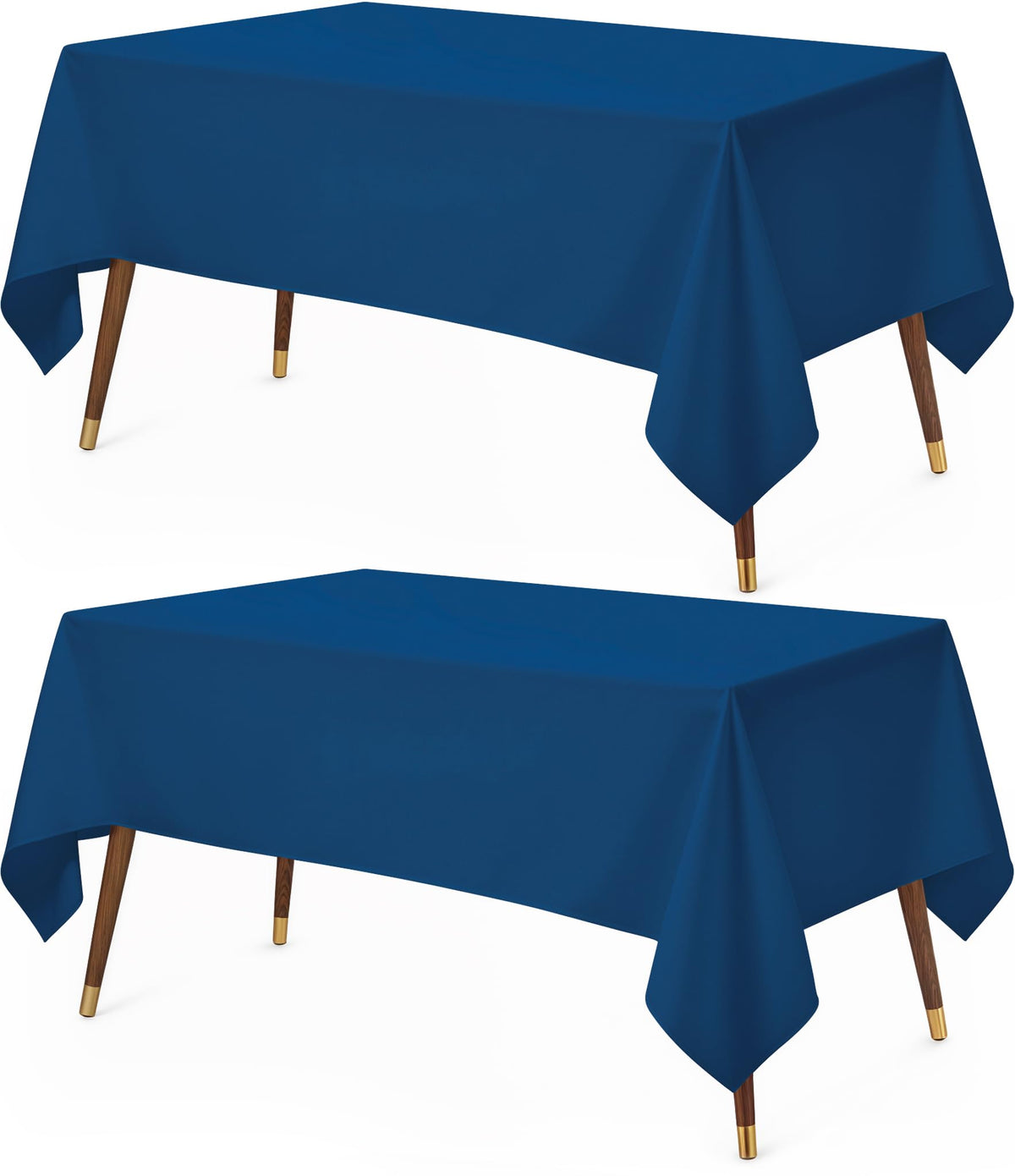 Utopia Kitchen Rectangle Table Cloth 2 Pack [60x102 Inches, White]