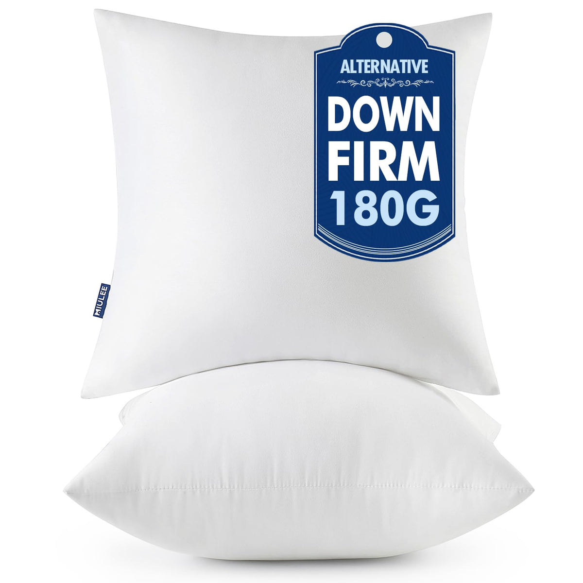MIULEE 20x20 Throw Pillows Inserts 2 Pack, Decorative Pillows for Couch Bed