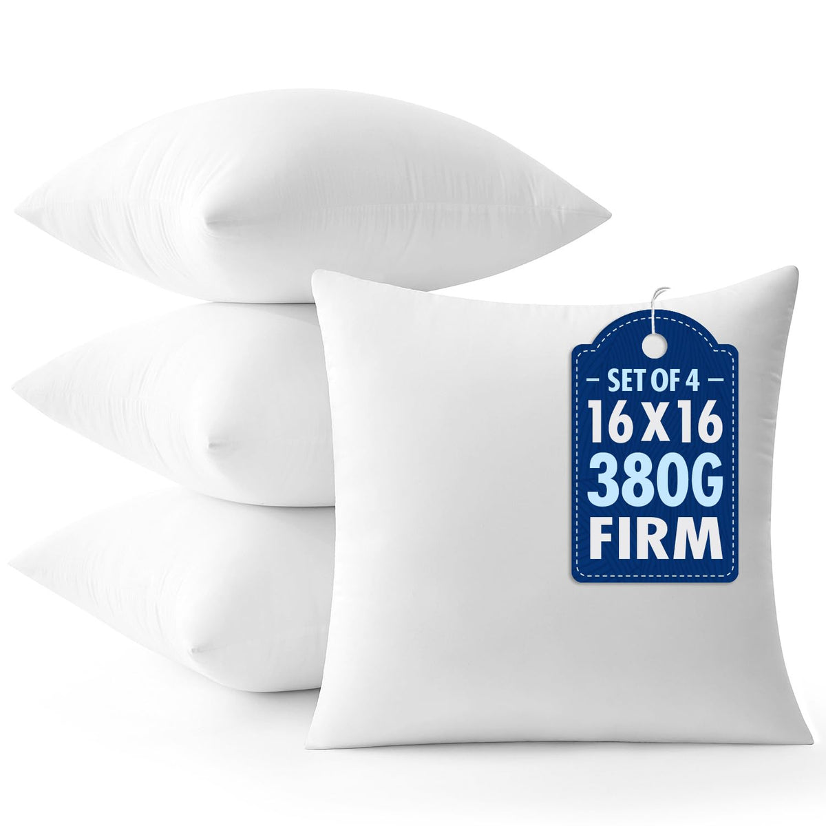MIULEE 20x20 Throw Pillows Inserts 2 Pack, Decorative Pillows for Couch Bed