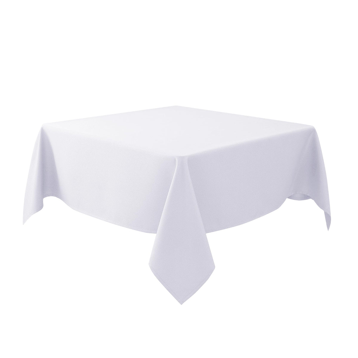 Textured Square Tablecloth-Fabric Spillproof Table Cloths-Natural 54x54"