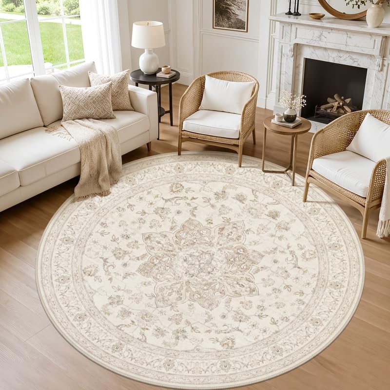 8x10 Area Rugs Living Room: Bedroom Neutral Washable Carpet Beige