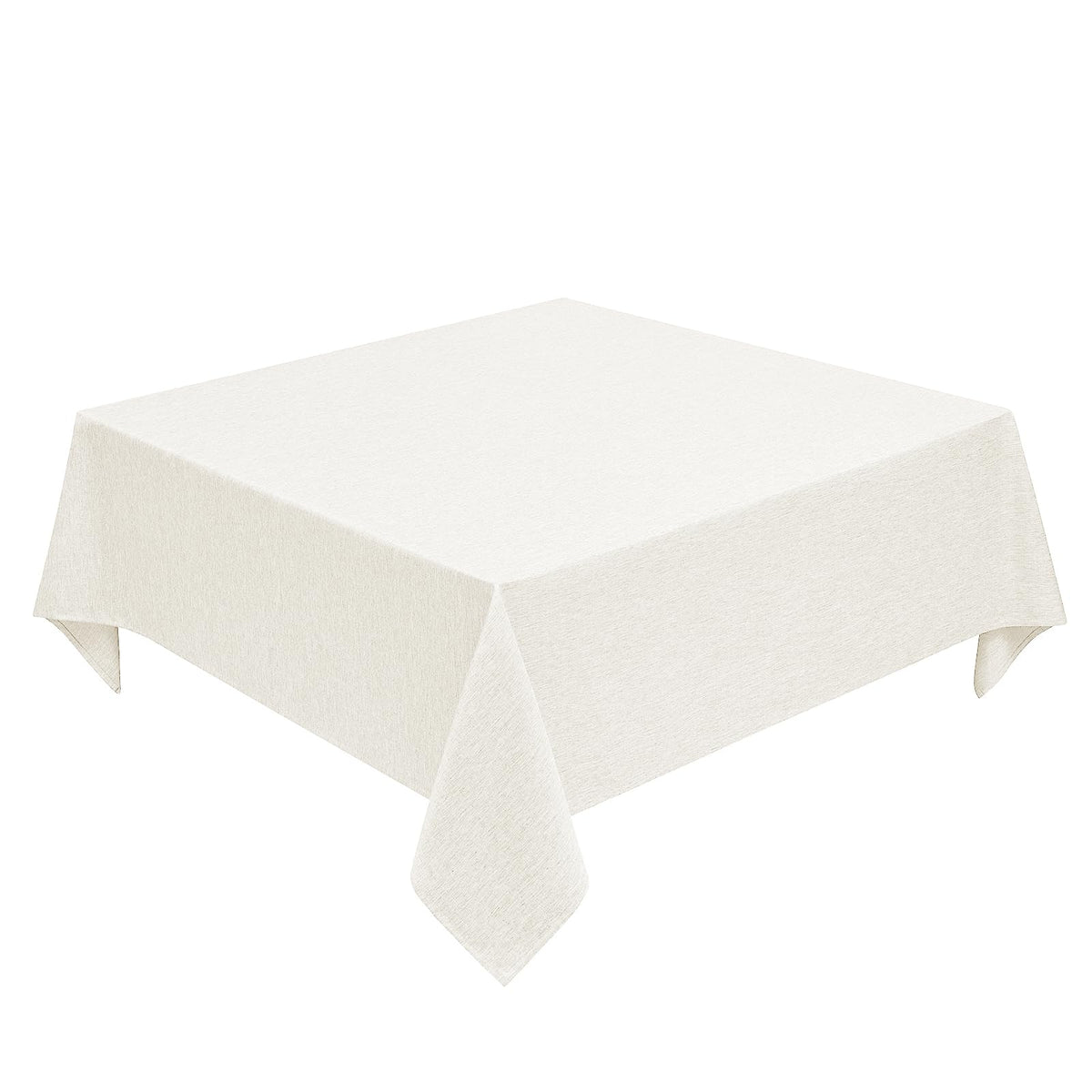 Decorelia Sage Green Linen Textured Tablecloth Rectangular 52 x70 Inch