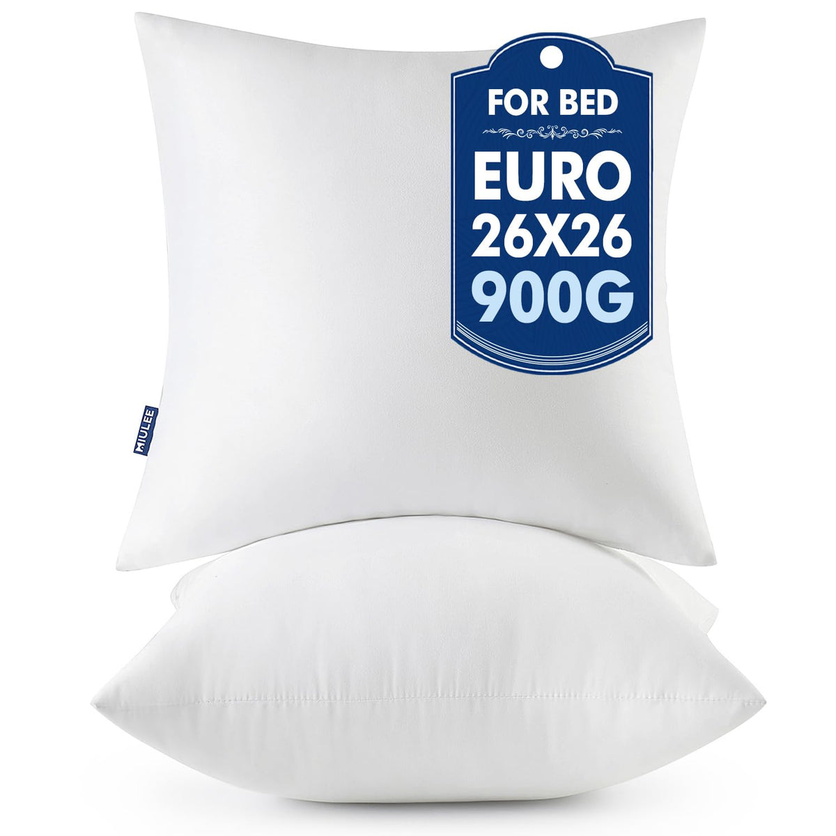 MIULEE 20x20 Throw Pillows Inserts 2 Pack, Decorative Pillows for Couch Bed