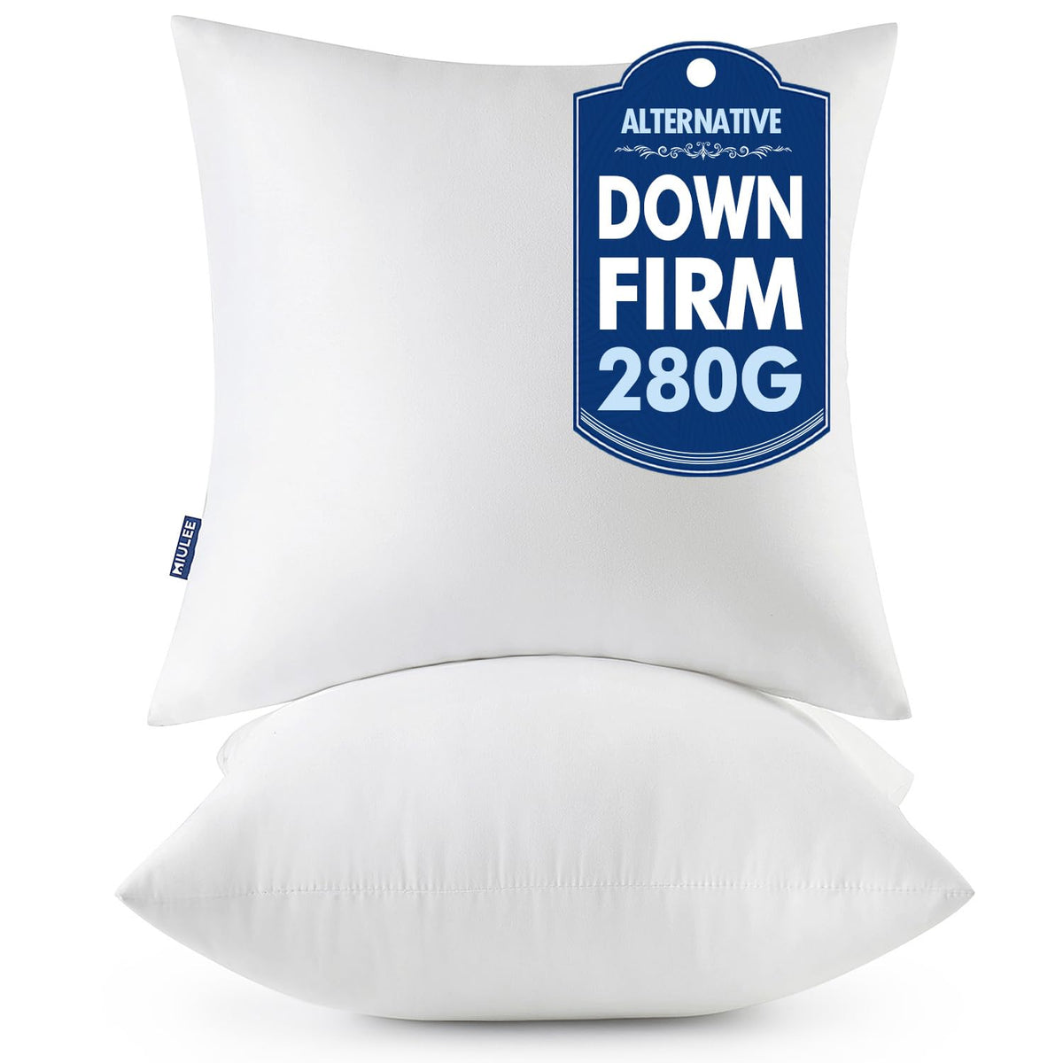 MIULEE 20x20 Throw Pillows Inserts 2 Pack, Decorative Pillows for Couch Bed