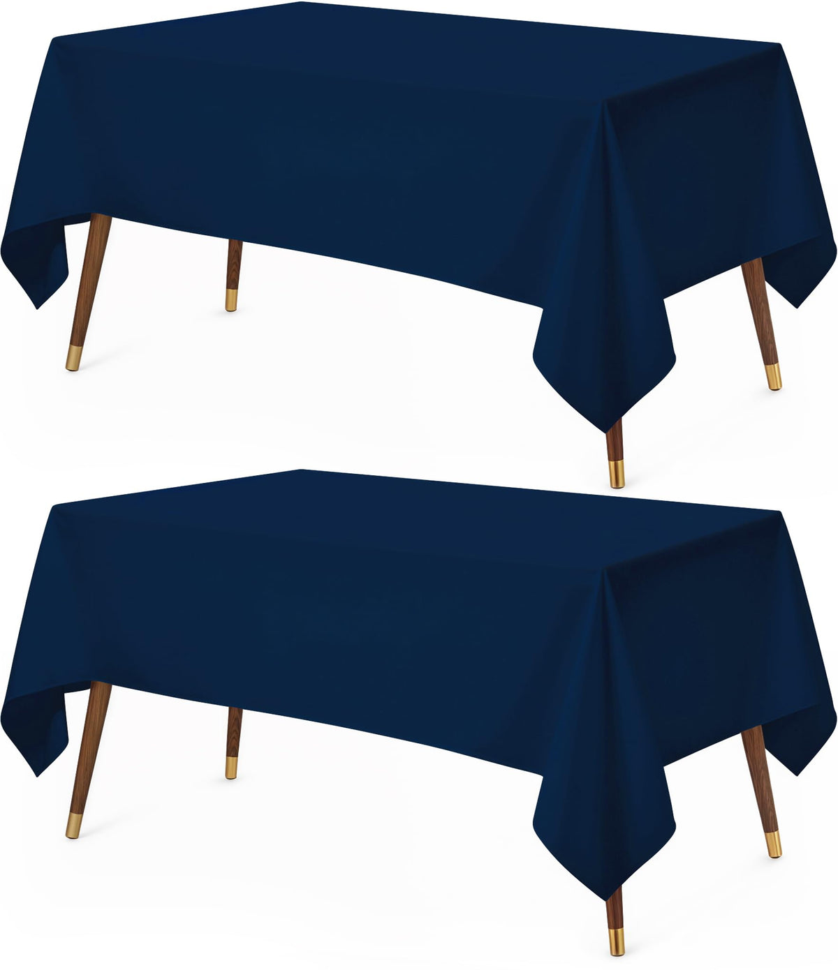 Utopia Kitchen Rectangle Table Cloth 2 Pack [60x102 Inches, White]