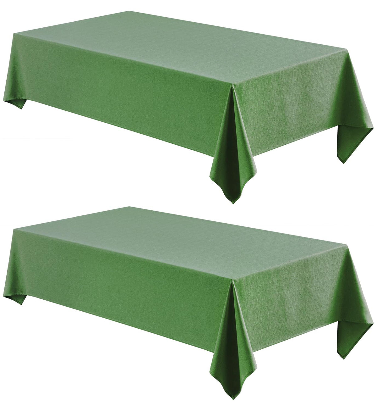 Veblandy Rectangle Tablecloth Waterproof Linen Textured Table Cloth Stain and Wrinkle Resistant Washable, Decorative Fabric Table Cover for Dining, Party and Camping (Sage Green, 52 * 70)