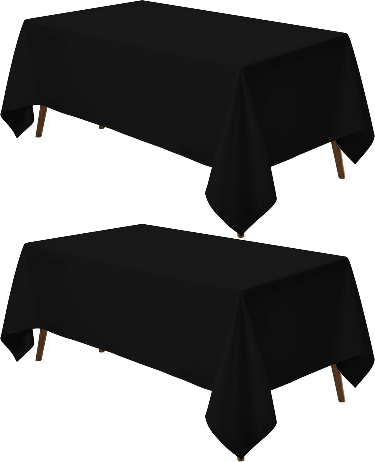 Utopia Kitchen Rectangle Table Cloth 2 Pack [60x102 Inches, White]
