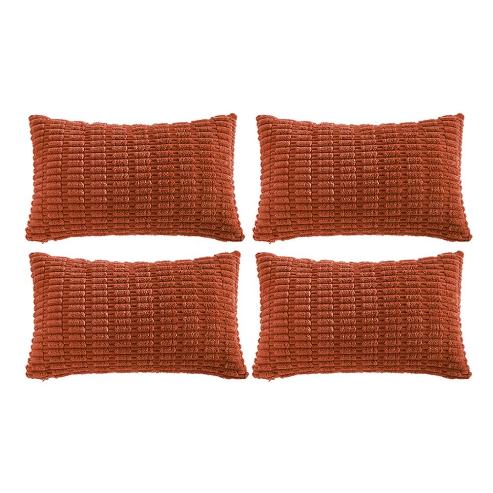 Fancy Homi 4 Packs Decorative Throw Pillow Covers for Living Room Couch Bed, Modern Farmhouse Boho Home Décor Accent Cushion Case, 18" x 18", Neutral