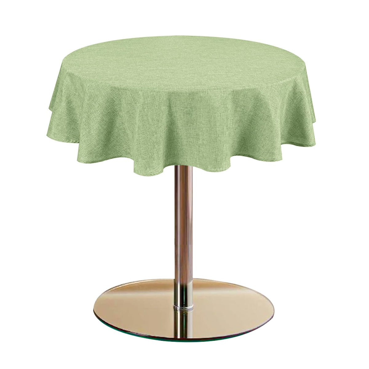 Hiasan Beige Faux Linen Rectangle Tablecloth 54 x 80 Inch for Dining Room